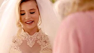 gorgeous 18+ bride carolina sweets indulges in hot lesbian play with mature julia ann 👅💋