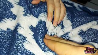 Cute Skinny Young Amateur Couple Shares Passionate Homemade Intimate Moments Together