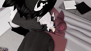 he bends the hot furry roblox girl over for deep doggystyle creampie pounding