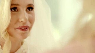 gorgeous 18+ bride carolina sweets indulges in hot lesbian play with mature julia ann 👅💋