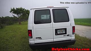 i'm the cute 18+ redhead teen dominated roughly my master toys my pussy then face fucks me deep