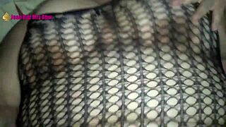 Big ass latina milf fucked hard in fishnets