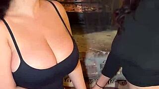 Roxie Sinner and Sarah Arabic Ignite Fireside Threesome Passion