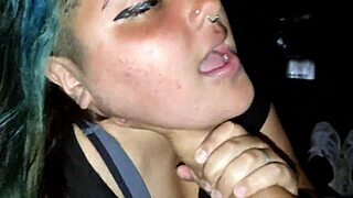 Chubby girl trades secret for special favor on dating app