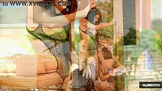 amirah adara seduces leila smith with hot lesbian pool licking and fingering