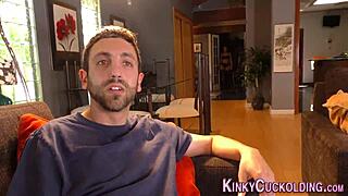 Mistress Forces Cuckold Fiance to Swallow Thick Bull Cum