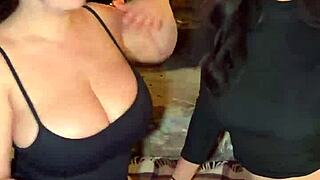 Roxie Sinner and Sarah Arabic Ignite Fireside Threesome Passion