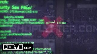 cheerleader's sloppy blowjob hides office search