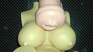 kissy and dolly deepthroat suck then switch anal ass to mouth with tit cumshots