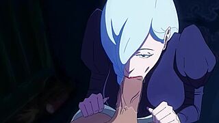 Mei Mei deepthroats stranger's monster cock hungrily