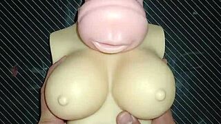 kissy and dolly deepthroat suck then switch anal ass to mouth with tit cumshots