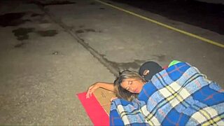 Wife Spits Blowjob for Homeless Guy at Train Station