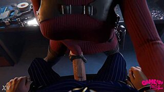Ada Wong Gives Leon AWESOME CLOSE-UP HANDJOB Animation