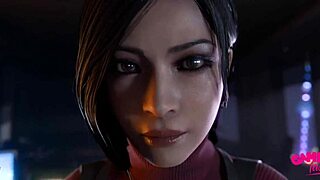 Ada Wong Gives Leon AWESOME CLOSE-UP HANDJOB Animation