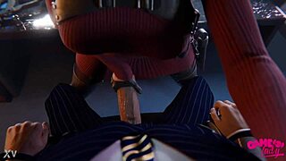 Ada Wong Gives Leon AWESOME CLOSE-UP HANDJOB Animation