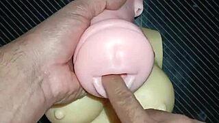 kissy and dolly deepthroat suck then switch anal ass to mouth with tit cumshots