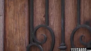 big boobed cheerleader teen chats up petite hairy classmate for lesbian licking and fingering fun