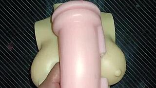 kissy and dolly deepthroat suck then switch anal ass to mouth with tit cumshots