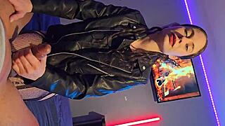 hey, sexy jacket girl wants your cock deep now?