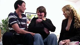 my german wife big nat tits suprised ffm threesome