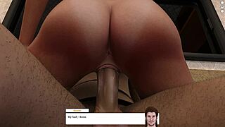 Redhead Rides Shaved Pussy to Creampie on Christmas Midnight Ride