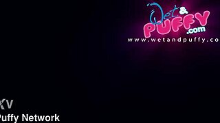 Blonde Czech dildo stretches hairy pussy to orgasm