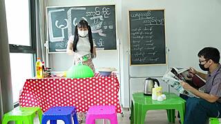 Asian Shop Girl's Steamy Hardcore Temptation