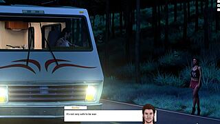 Redhead Rides Shaved Pussy to Creampie on Christmas Midnight Ride