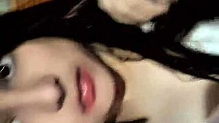 damn yulieth gomez strokes her huge latina tits and pussy like a total tease