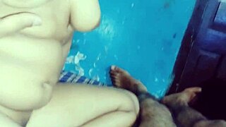 Indian babe rides big cock anal until creamy creampie fills her tight ass!