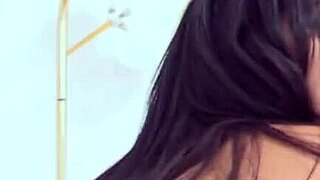 skinny latina big tits take strong dap anal creampie with big black cock pounding