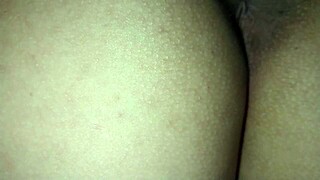 cuckold sleeps so his slut wife sneaks for my two creampies