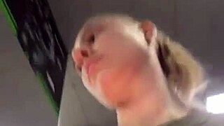 crazy gym public fuck hits hardcore orgasm peaks