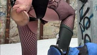 snow exhibitionist flashes wildly in public part two