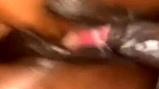 creamin all over my big black monster cock missionary style