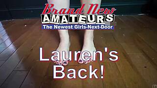 petite coed lauren suckin hard dick b4 bangin n gettin jizzed everywhere