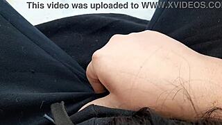 I jerk off so risky in public park near people, gonna cum!!