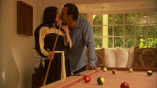 pool game leads straight to her tight butthole