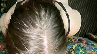 Snow bunny deepthroats bbc in interracial training submission