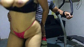mature milf workouts turn into steamy solo masturbation