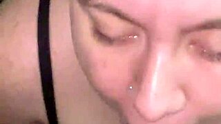 Snow bunny deepthroats bbc in interracial training submission