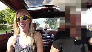 Real couple fucks rough doggystyle bent over in shop