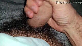 time to stroke that hairy cock while stripping teasing armpits