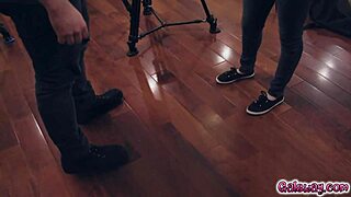 mackenzie moss and kira noir munch casey calvert's pussy on command 😈👅