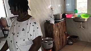 SEXY BBW HOUSE MAID POUNDED RAW IN KITCHEN FREESTYLE!