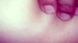 horny latina babe in robe spreads her big juicy ass