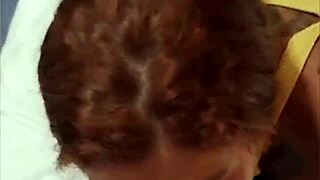 Cumshot explodes on my face inside the cruise ship!