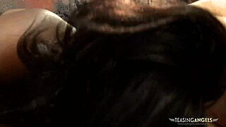 watch sexy black babe share throbbing cock with blonde friend