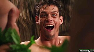 wanna face two hot shemales sitting on you licking ass before bareback fuck?