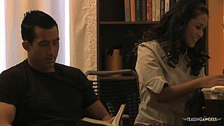 teacher, suck your cock then ride you rough babe